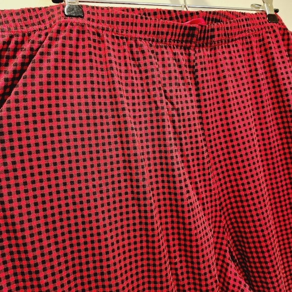 Charter Club intimates women's red  plaid plus size pajama pants 2X - Picture 2 of 8